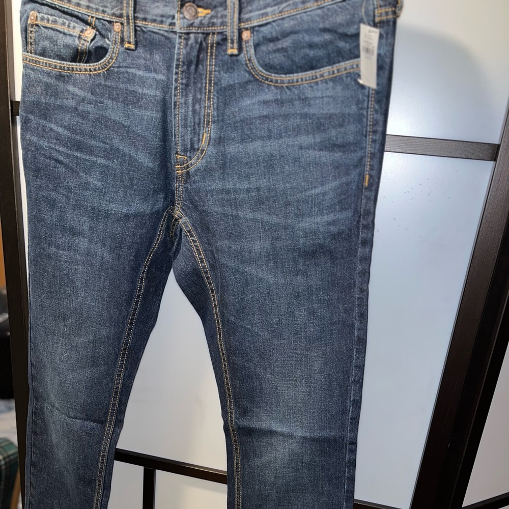Skinny Old Navy Basic: No Stretch.  These are a Staple
